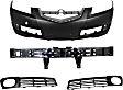 4-Piece Kit, Front Primed Bumper Cover, Includes (1) Bumper Absorber, (1) Bumper Cover, and (2) Fog Light Trim
