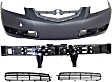 4-Piece Kit, Front Primed Bumper Cover, Includes (1) Bumper Absorber, (1) Bumper Cover, and (2) Fog Light Cover