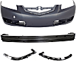 2004 Acura TL Base - 4-Piece Kit Front Primed Bumper Cover, Includes (1) Bumper Cover, (1) Bumper Reinforcement, and (2) Bumper Retainer