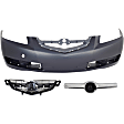 3-Piece Kit, Front Primed Bumper Cover, Includes (1) Bumper Cover, (1) Grille, and (1) Grille Trim