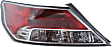 2-Piece Kit Driver Side Halogen Tail Light, With bulb(s), Includes (1) Bumper Reflector and (1) Tail Light