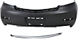 2-Piece Kit, Rear Primed Bumper Cover, Sedan, Includes (1) Bumper Cover and (1) Bumper Trim
