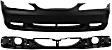 1994 Ford Mustang Base - 2-Piece Kit Front Primed Bumper Cover,  Includes (1) Bumper Cover and (1) Header Panel
