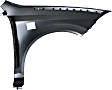 3-Piece Kit, Front Primed Bumper Cover, Includes (1) Bumper Cover and (2) Fender