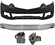 4-Piece Kit, Front Primed Bumper Cover, Includes (2) Bumper Bracket, (1) Bumper Cover, and (1) Bumper Reinforcement