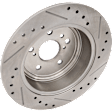2012 Toyota Highlander Limited - 4-Wheel Set Front and Rear Brake Disc and Pad Kit, Cross-drilled and Slotted, Front-327.91 mm/Rear-309 mm, 3.5L 6Cyl,  Includes (4) Disc and (2) Pad Set