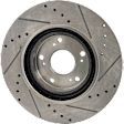 2012 Toyota Highlander Limited - 4-Wheel Set Front and Rear Brake Disc and Pad Kit, Cross-drilled and Slotted, Front-327.91 mm/Rear-309 mm, 3.5L 6Cyl,  Includes (4) Disc and (2) Pad Set