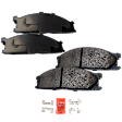 1990 Nissan D21 - 2-Wheel Set Front Brake Disc and Pad Kit, Plain Surface, 6 Lugs, 249.94 mm, Semi-metallic, RWD, 2.4L 4Cyl, Pro-Line Series  Includes (2) Disc and (1) Pad Set