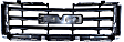 2013 GMC Sierra 1500 - 2-Piece Kit Front, Upper Primed Bumper Cover,  Includes (1) Bumper Cover and (1) Grille