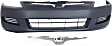 2-Piece Kit, Front Primed Bumper Cover, Includes (1) Bumper Cover and (1) Grille