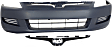 2004 Honda Accord EX - 2-Piece Kit Front Primed Bumper Cover,  5-Speed, Transaxle, Manual Transmission, Coupe,  Includes (1) Bumper Cover and (1) Grille