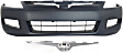 2-Piece Kit, Front Primed Bumper Cover, Includes (1) Bumper Cover and (1) Grille