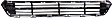 2-Piece Kit Front Bumper Grille, Black, USA Built Vehicle, Except Hybrid, CAPA Certified, Includes (1) Bumper Cover and (1) Bumper Grille