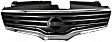 2-Piece Kit, Grille Chrome Shell with Painted Dark Gray Insert, Sedan, CAPA Certified, Includes (1) Bumper Cover and (1) Grille