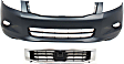 2-Piece Kit, Grille Chrome Shell with Paintable Insert, Sedan, Includes (1) Bumper Cover and (1) Grille