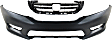 2-Piece Kit, Front Grille Painted Black, CAPA Certified, Includes (1) Bumper Cover and (1) Grille