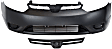 2008 Honda Civic - 2-Piece Kit Front Primed Bumper Cover, Coupe,  Includes (1) Bumper Cover and (1) Grille