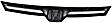 2008 Honda Civic - 2-Piece Kit Front Primed Bumper Cover, Coupe,  Includes (1) Bumper Cover and (1) Grille