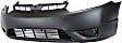 2008 Honda Civic - 2-Piece Kit Front Primed Bumper Cover, Coupe,  Includes (1) Bumper Cover and (1) Grille