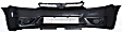 2008 Honda Civic - 2-Piece Kit Front Primed Bumper Cover, Coupe,  Includes (1) Bumper Cover and (1) Grille