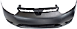 2008 Honda Civic - 2-Piece Kit Front Primed Bumper Cover, Coupe,  Includes (1) Bumper Cover and (1) Grille