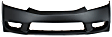 2009 Honda Civic - 2-Piece Kit Front Primed Bumper Cover, Sedan,  Includes (1) Bumper Cover and (1) Grille