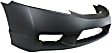 2009 Honda Civic - 2-Piece Kit Front Primed Bumper Cover, Sedan,  Includes (1) Bumper Cover and (1) Grille