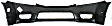 2009 Honda Civic - 2-Piece Kit Front Primed Bumper Cover, Sedan,  Includes (1) Bumper Cover and (1) Grille