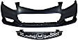 2013 Honda Civic - 2-Piece Kit Front Primed Bumper Cover, Coupe,  Includes (1) Bumper Cover and (1) Grille