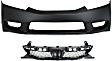 2011 Honda Civic - 2-Piece Kit Front Primed Bumper Cover, Sedan, CAPA Certified Includes (1) Bumper Cover and (1) Grille