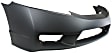 2011 Honda Civic - 2-Piece Kit Front Primed Bumper Cover, Sedan, CAPA Certified Includes (1) Bumper Cover and (1) Grille