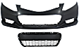 2-Piece Kit, Front Primed Bumper Cover, Coupe, CAPA Certified, Includes (1) Bumper Cover and (1) Bumper Grille