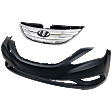 2011-2013 Hyundai Sonata - 2-Piece Kit, Grille Chrome Shell with Paintable Insert, For Models With Type 1 Main Grille, Includes (1) Bumper Cover and (1) Grille