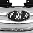 2011-2013 Hyundai Sonata - 2-Piece Kit, Grille Chrome Shell with Paintable Insert, For Models With Type 1 Main Grille, Includes (1) Bumper Cover and (1) Grille