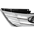 2011-2013 Hyundai Sonata - 2-Piece Kit, Grille Chrome Shell with Paintable Insert, For Models With Type 1 Main Grille, Includes (1) Bumper Cover and (1) Grille