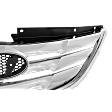 2011-2013 Hyundai Sonata - 2-Piece Kit, Grille Chrome Shell with Paintable Insert, For Models With Type 1 Main Grille, Includes (1) Bumper Cover and (1) Grille