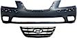 2-Piece Kit, Grille Painted Black, CAPA Certified, Includes (1) Bumper Cover and (1) Grille