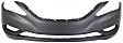 2012 Hyundai Sonata - 2-Piece Kit Front Primed Bumper Cover, CAPA Certified Includes (1) Bumper Cover and (1) Bumper Grille