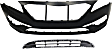 2-Piece Kit, Front Primed Bumper Cover, For Models With Standard Type Bumper, CAPA Certified, Includes (1) Bumper Cover and (1) Bumper Grille