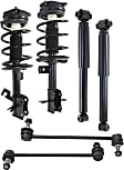 6-Piece Kit Front and Rear Suspension Kit, Includes (2) Sway Bar Link and (4) Shock Absorber and Strut Assembly