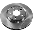 2-Wheel Set Front Brake Disc and Pad Kit, Plain Surface 5 Lugs 295.91 mm Ceramic Pro-Line Series, Includes (2) Brake Disc and (1) Brake Pad Set