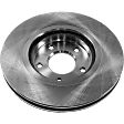 2-Wheel Set Front Brake Disc and Pad Kit, Plain Surface 5 Lugs 295.91 mm Ceramic Pro-Line Series, Includes (2) Brake Disc and (1) Brake Pad Set