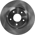 2-Wheel Set Front Brake Disc and Pad Kit, Plain Surface 5 Lugs 295.91 mm Ceramic Pro-Line Series, Includes (2) Brake Disc and (1) Brake Pad Set