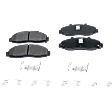 2-Wheel Set Front Brake Disc and Pad Kit, Cross-drilled and Slotted 5 Lugs 308 mm Semi-metallic 4WD Pro-Line Series, Includes (1) Brake Pad Set and (2) Brake Disc