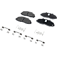 2-Wheel Set Front Brake Disc and Pad Kit, Cross-drilled and Slotted 5 Lugs 308 mm Semi-metallic 4WD Pro-Line Series, Includes (1) Brake Pad Set and (2) Brake Disc