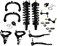14-Piece Kit Front, Driver and Passenger Side, Upper and Lower Control Arm Kit, Includes (4) Control Arm, (2) Sway Bar Link, (2) Ball Joint, (4) Tie Rod End and (2) Shock Absorber and Strut Assembly