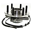 2-Wheel Set Front, Driver and Passenger Side Wheel Hub, 6 Lugs, 4WD, Production Date From November 29, 2004, With Bearing, With Sensor, includes (2) Brake Disc, (1) Brake Pad Set, and (2) Wheel Hub