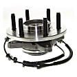 2-Wheel Set Front, Driver and Passenger Side Wheel Hub, 6 Lugs, 4WD, Production Date From November 29, 2004, With Bearing, With Sensor, includes (2) Brake Disc, (1) Brake Pad Set, and (2) Wheel Hub