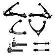 8-Piece Kit Control Arm Kit, Includes (4) Control Arm, (2) Tie Rod End and (2) Sway Bar Link