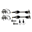 8-Piece Kit Front, Driver and Passenger Side Suspension Kit, Includes (2) Tie Rod End, (2) Ball Joint, (2) Wheel Hub and (2) Axle Assembly